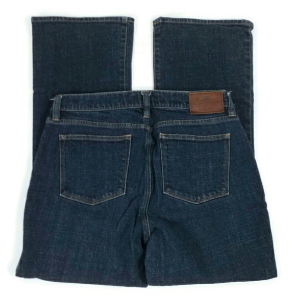 Vintage Lauren Ralph Lauren Dark Blue Wash Classic Bootcut Denim Jeans Womens 8P - Picture 4 of 14